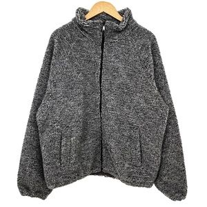 Urban Outfitters High Pile Fleece Mock Neck Full Zip Jacket Men's Large